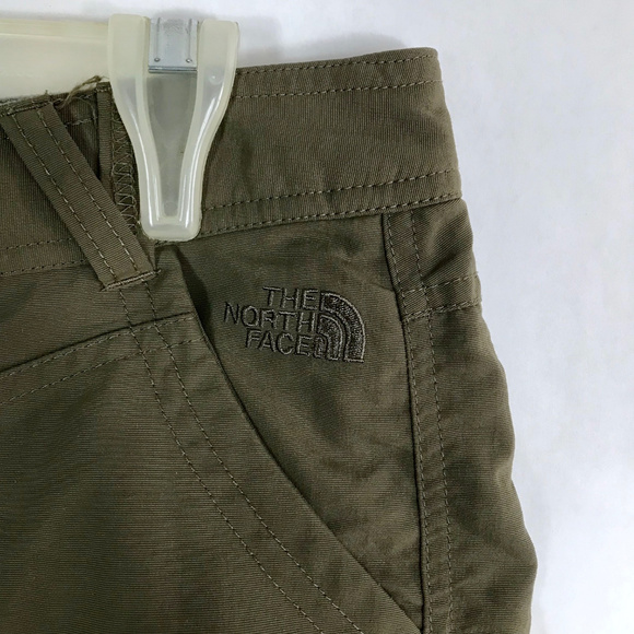 NWOT North Face Olive Nylon Hiking Shorts - Picture 2 of 8